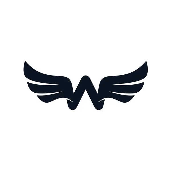 List logo ze skrzydłami — Wektor stockowy
