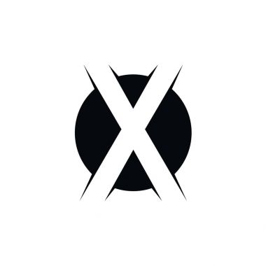 Modern tek harf X logosu