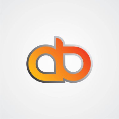 harfler Ab logo simge şablonu