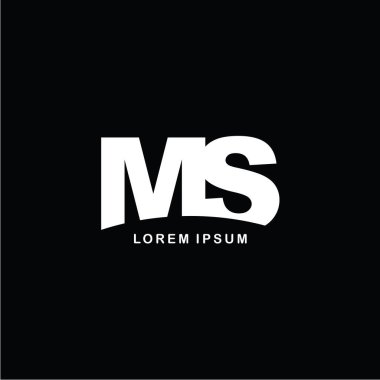 harfler Ms logo simge şablonu