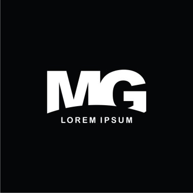 harfler Mg logo simge şablonu