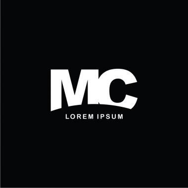 letters MC logo icon template clipart