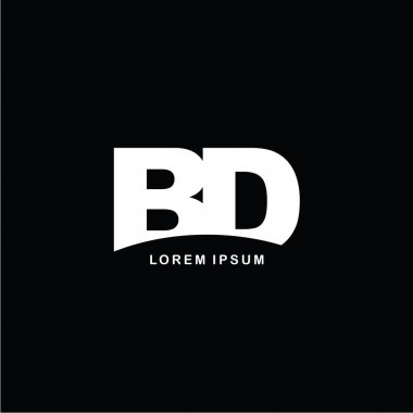 harfler Bd logo simge şablonu