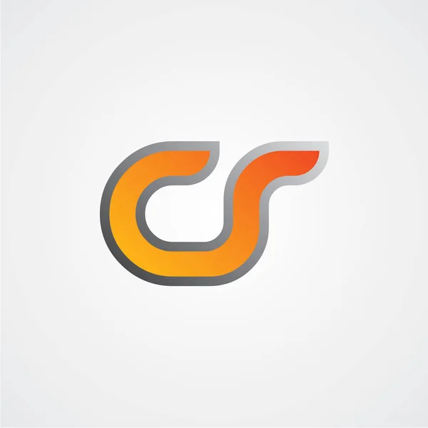 Šablona ikony logo Cr dopisy — Stockový vektor