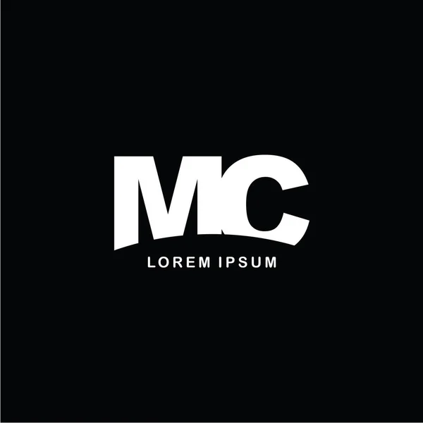 Letters MC logo icon template — Stock Vector