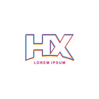 Harfler Hx logo simge katıldı