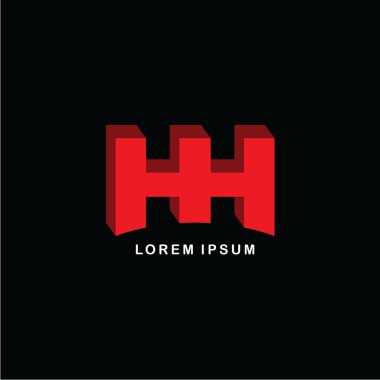 Harfler Hh logo simge katıldı