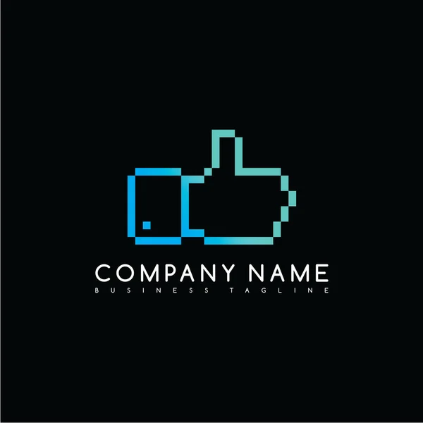 Company name business tagline — Stock Vector