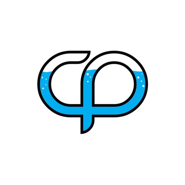 現代単一の文字ロゴ — ストックベクタ