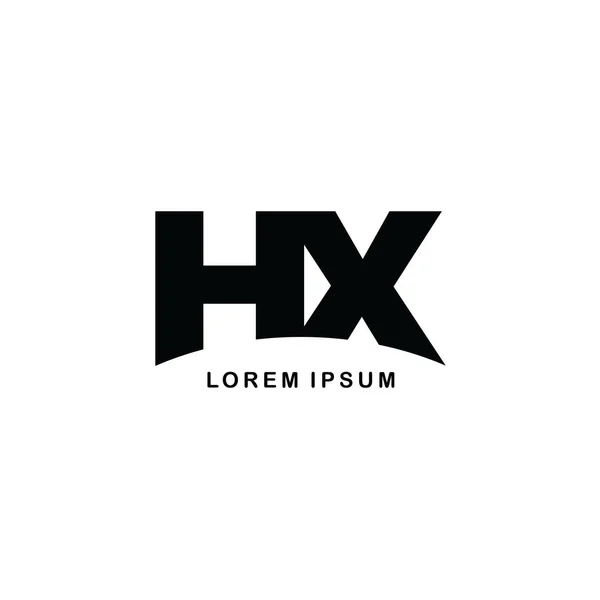 Letras unidas ícone do logotipo HX —  Vetores de Stock