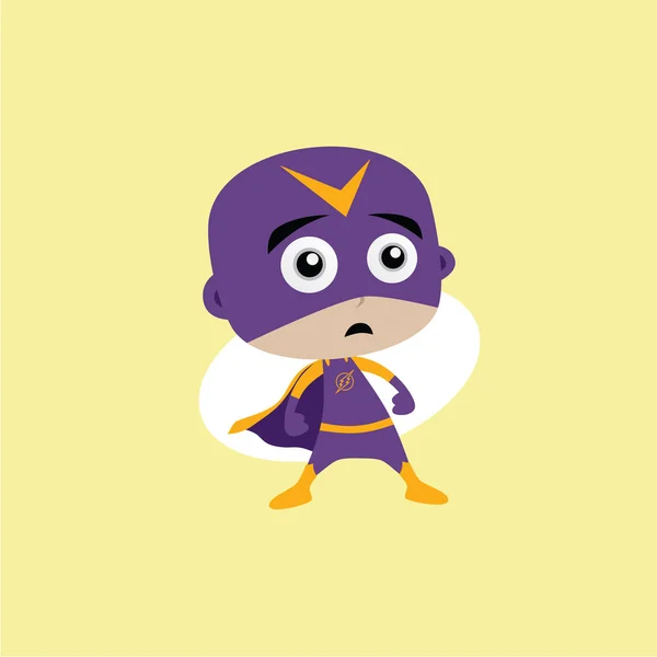 Super héroe de dibujos animados — Vector de stock