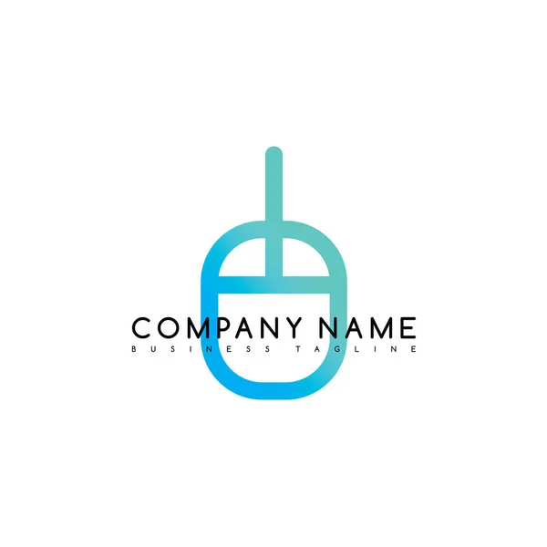 Nombre de la empresa business tagline — Vector de stock