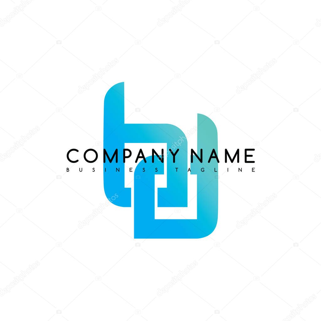 Company name business tagline, vector illustration