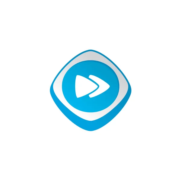 Botão Media player — Vetor de Stock