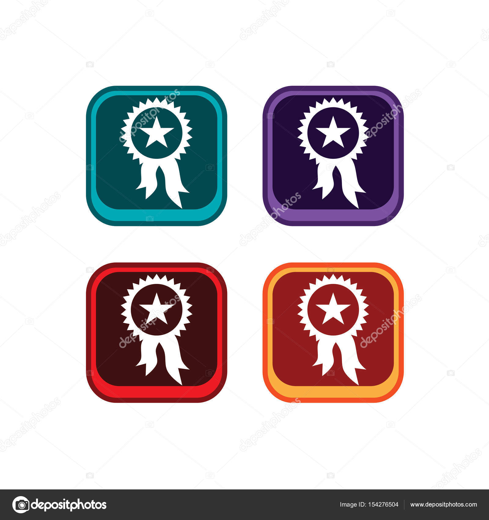 Ribbon color icons Stock Vector by ©vectorfirst 154276504