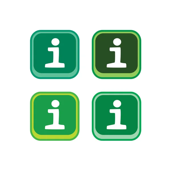 Ícones de aplicativo de cor de informação — Vetor de Stock