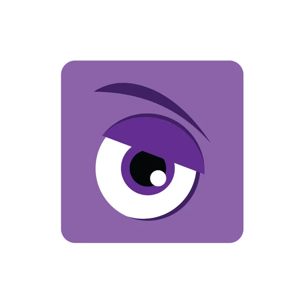 Color cartoon eye — Stock Vector