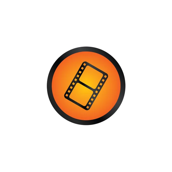 Film fényes színes ikonja — Stock Vector