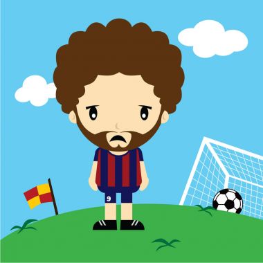 karikatür futbolcu 