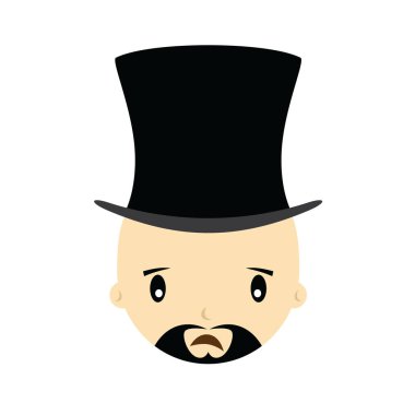 çizgi film yüz sakallı 