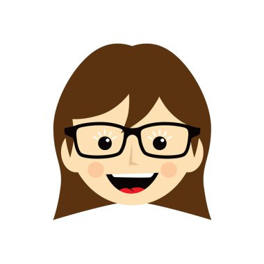 Çizgi film kızı yüzü