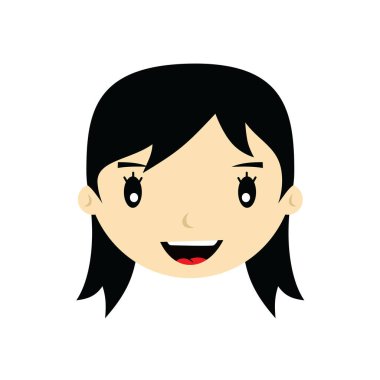 Çizgi film kızı yüzü