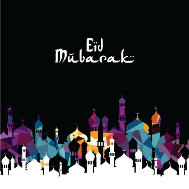 Eid mubarak tebrik kartı