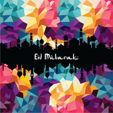 Eid mubarak tebrik kartı
