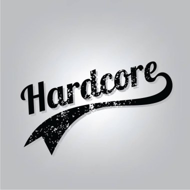 Hardcore grunge retro simgesi