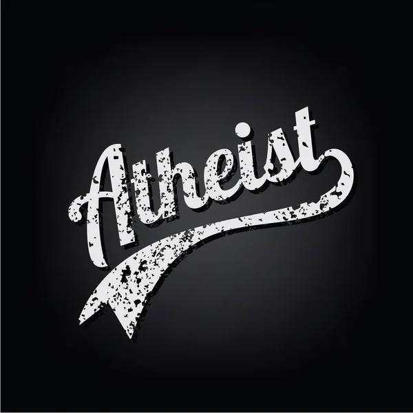 Atheistisch unterstrichenes Wort — Stockvektor