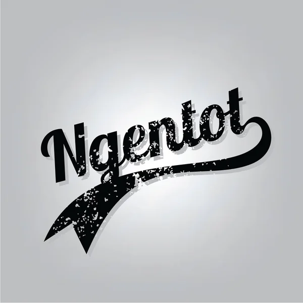 Ngentot subrayó la palabra — Vector de stock