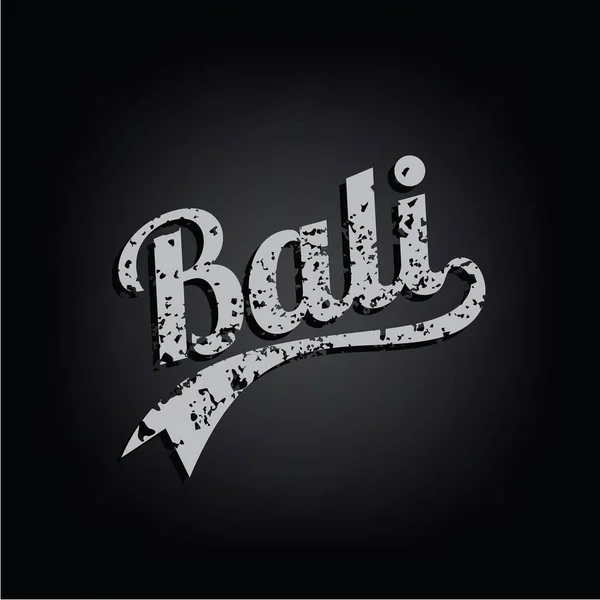 Grungy tekst Bali — Wektor stockowy