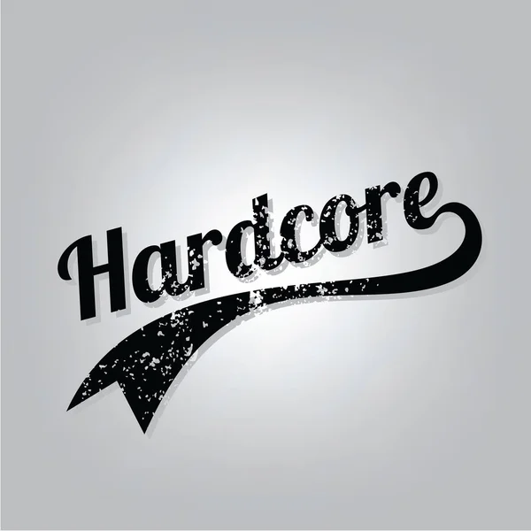 Hardcore grunge retro icon — Stock Vector