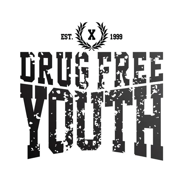 Drug Free Youth Campaign — Stock Vector