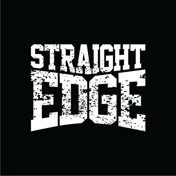 Straight Edge Logo — Stock Vector