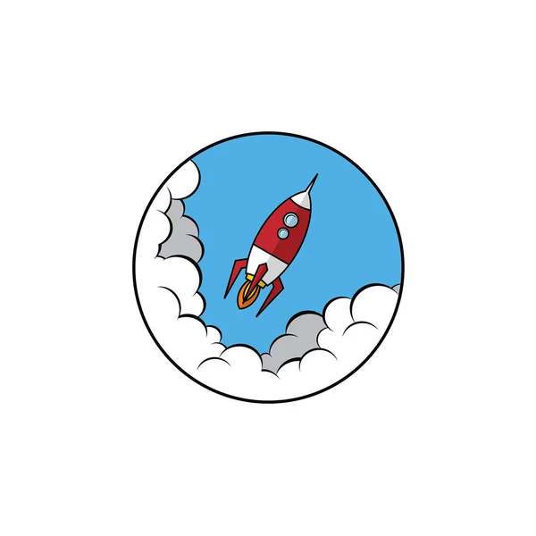 Statek kosmiczny ikona — Wektor stockowy