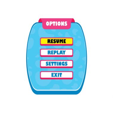 oyun kıymet menü katmanı 