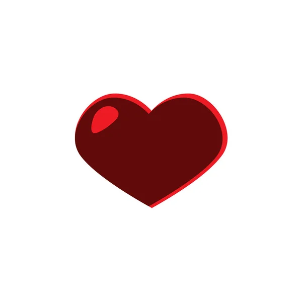 Heart flat icon — Stock Vector