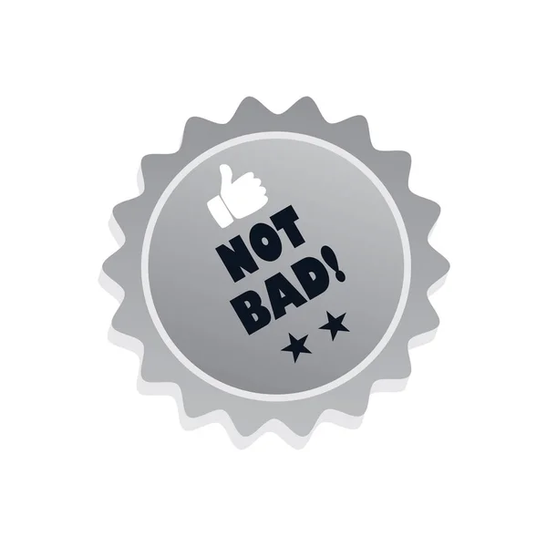 Not bad flat icon — Stock Vector