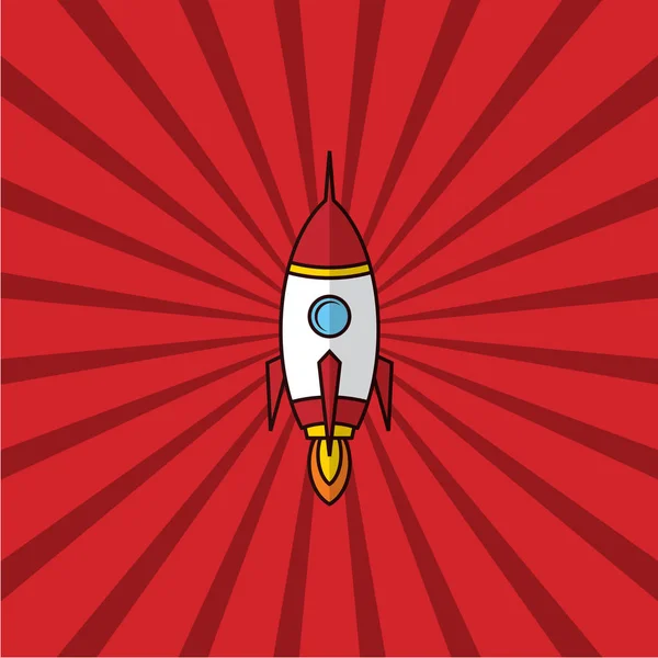 Space ship rocket — Stock Vector