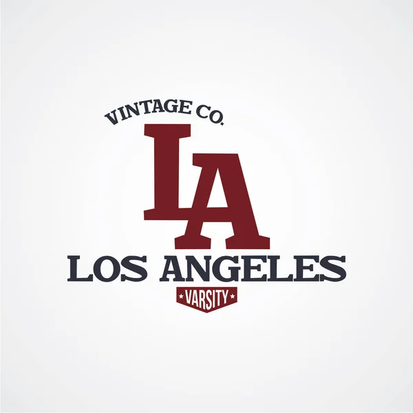 Los Angeles varsity badge — Stockvector