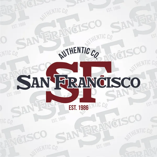 San Francisco united states — Stock Vector
