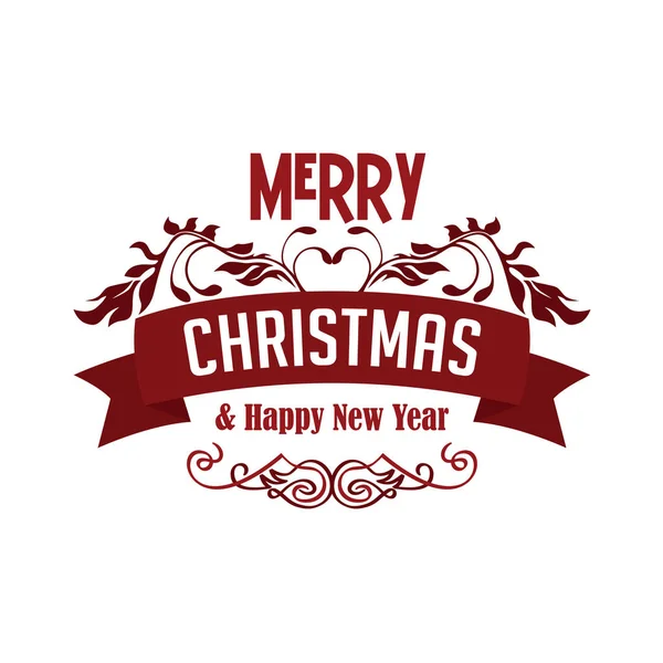 Merry christmas and happy new year — Stock Vector