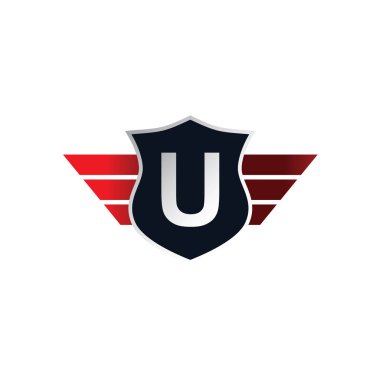 U harfi logo kanatlı