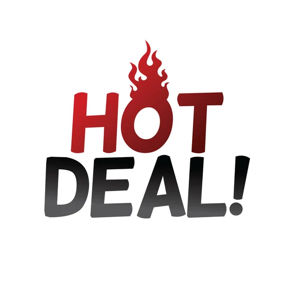Ikona Hot deal — Wektor stockowy