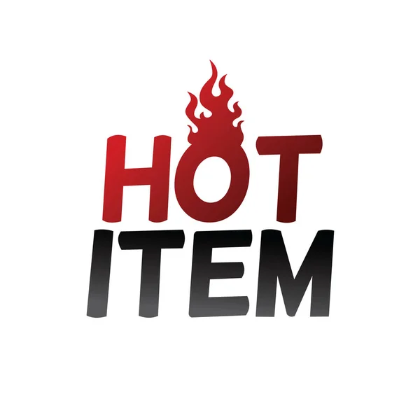 Icône Hot item — Image vectorielle