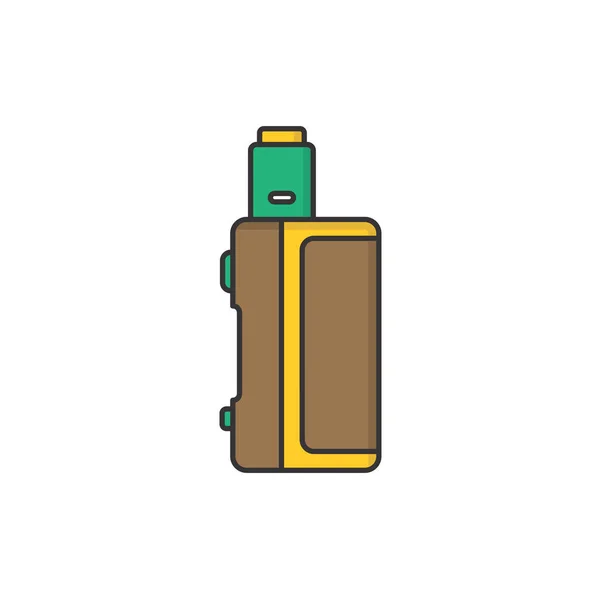 Vaporizador icono plano — Vector de stock