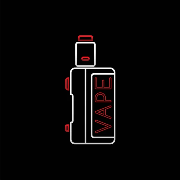 Patrón con vaporizador portátil electrónico — Vector de stock