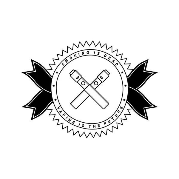 Электронный логотип портативного испарителя — стоковый вектор
