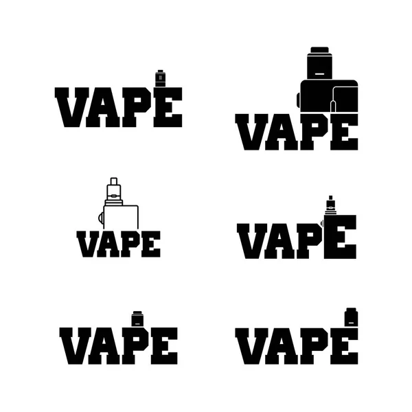 Conjunto de letras Vape — Vector de stock